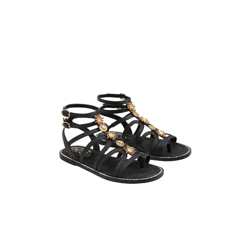 NEW SAM EDELMAN women's tianna gladiator sandals in black